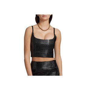 MIA VESPER Croc Top Black Size M